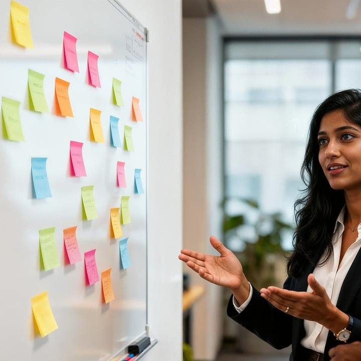 business planning whiteboard meeting